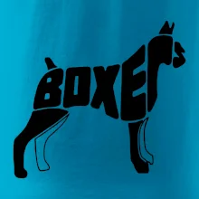 Boxer nápis v tele Boxer nápis v tele