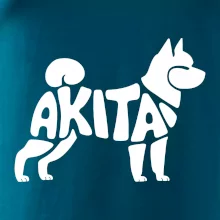Akita Inu - Nápis v tele