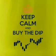 Keep Calm and Buy the Dip - koruna a graf
