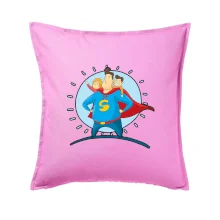 Táta superman - dievča a chlapec Táta superman - dievča a chlapec