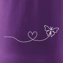 Dráha letu motýľa - srdce