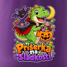 Príšerka na sladkosti - dinosaurus s tekvicou
