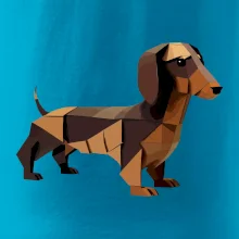 Jazvečík - zlepený z papiera