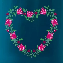 Červené tulipánové srdiečko (Pecka design) Červené tulipánové srdiečko (Pecka design)