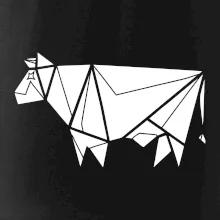 Origami krava z boku