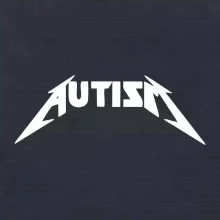 Autism rock nápis