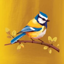 Sýkorka modrinka kreslená