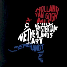 Mapy - názvy miest - Holandsko