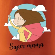 Kreslený obrázok Super mama
