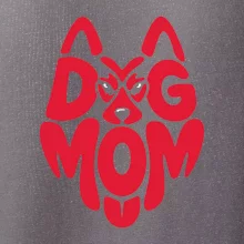 Dog mom nápis v hlavě