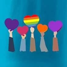 LGBT ruky srdce