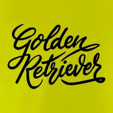 Golden retriever - nápis okrasný