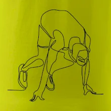 Bežec na štarte jedným ťahom