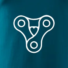 Cyklo srdce reťaz trojuholník