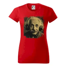 Albert Einstein so slúchadlami Albert Einstein so slúchadlami