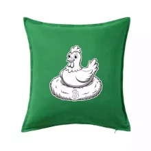 Kurča sediace na bitcoinovom hniezde