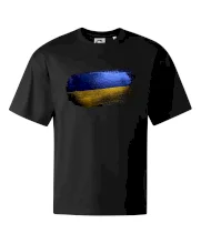 Ukrajina vlajka kreslená štetcom