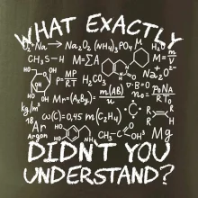 What exactly didnt you understand Chemistry What exactly didnt you understand Chemistry