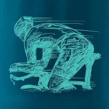 Cestná cyklista zadok