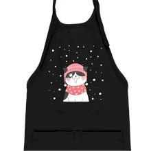 Mačka v zimnej čiapke