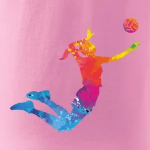 Volejbalista/Volejbalistka splash s loptou