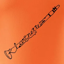 Klarinet nápis Klarinet nápis