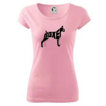 Boxer nápis v tele Boxer nápis v tele