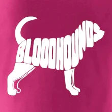 Bloodhound nápis v tele