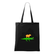 Kapybara na krokodílovi