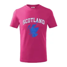 Scotland nápis s mapou