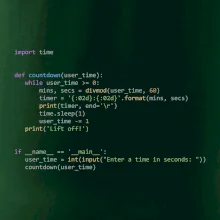 Python Odpočet času