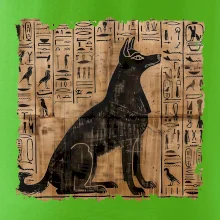 Egyptské hieroglyfy pes