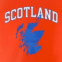 Scotland nápis s mapou