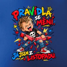 Pravidla se mění listopadový rebel s rozlomenou pastelkou