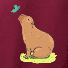 Kapybara a motýlik