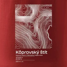 Kôprovský štít - vrstevnice v obdĺžniku