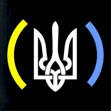 Ukrajina trojzubec s farbami