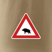 Dopravná značka - Pozor diviak