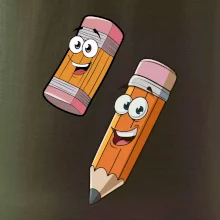 Parové tričko - Ceruzka a guma