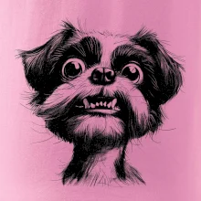 Čiernobiela karikatúra Ši-tzu