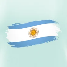 Argentína vlajka obhrýzaná