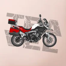 Cestovná enduro červená Cestovná enduro červená