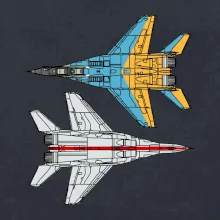 Mig 29 Fulcrum zo spoda a zo shora