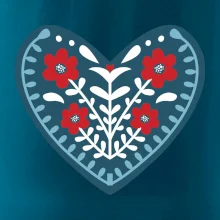 Folklór - srdce modré plné