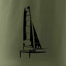 Katamarán z boku Katamarán z boku