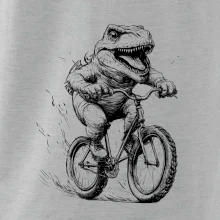 Naštvaný Dinosaurus na bicykli