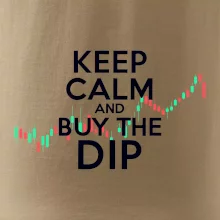 Zelenočervený graf Keep Calm and Buy the Dip