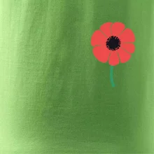 Vlčí mak ikonka na prsníku