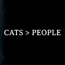 Cats > people