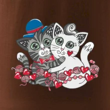 Mačky v objatí (Pecka design)